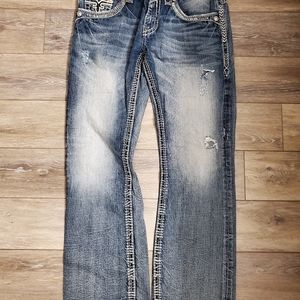 Mens rock revival jeans Sz 34